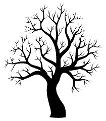 Image showing Tree theme silhouette image 1