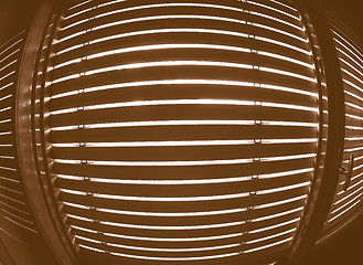 Image showing  Window blinds in black and white vintage