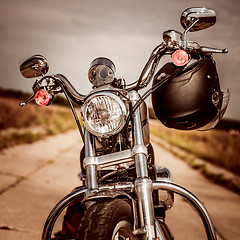 Image showing Motorcycle on the road