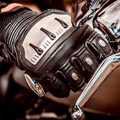 Image showing Motorcycle Racing Gloves