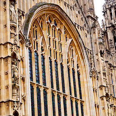 Image showing old in london  historical    parliament glass  window    structu