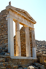 Image showing archeology  in  greece the  and old  site