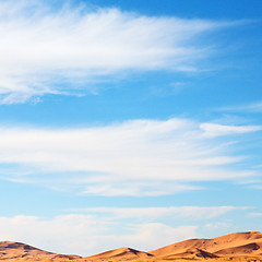 Image showing sunshine in the desert of morocco sand and dune