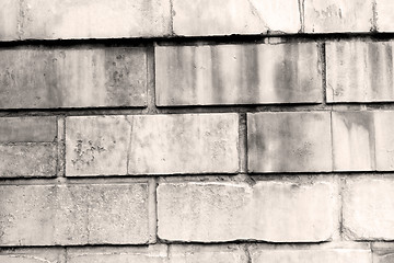 Image showing in london abstract texture of a ancien wall and ruined brick