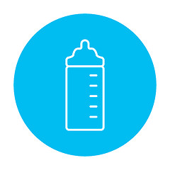 Image showing Feeding bottle line icon.