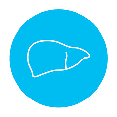 Image showing Liver line icon.