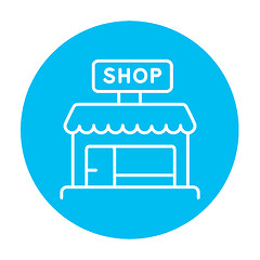 Image showing Shop line icon.