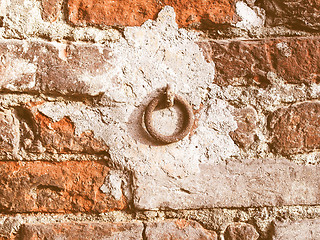 Image showing Retro looking Brick wall