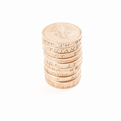 Image showing  Pound coin vintage