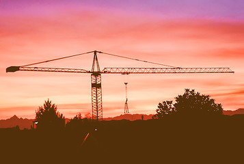 Image showing  Crane picture vintage