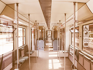 Image showing  Train interior vintage