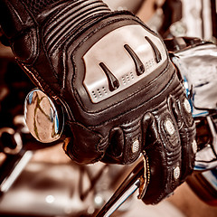 Image showing Motorcycle Racing Gloves