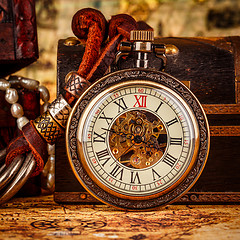 Image showing Vintage pocket watch