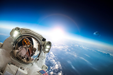 Image showing Astronaut in outer space