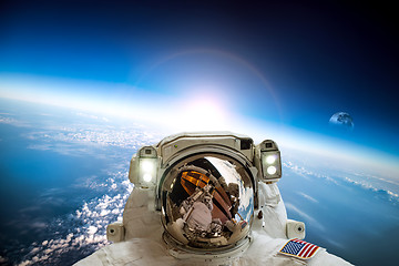 Image showing Astronaut in outer space