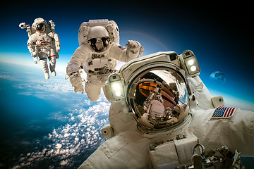 Image showing Astronaut in outer space