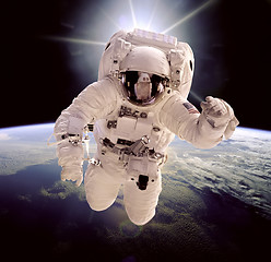 Image showing Astronaut in outer space