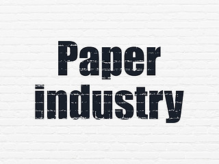 Image showing Industry concept: Paper Industry on wall background