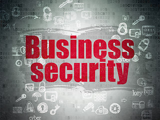 Image showing Safety concept: Business Security on Digital Paper background