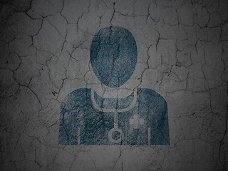 Image showing Healthcare concept: Doctor on grunge wall background