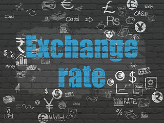 Image showing Money concept: Exchange Rate on wall background