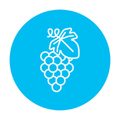 Image showing Grape line icon.