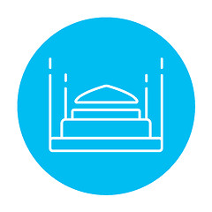 Image showing Taj Mahal line icon.