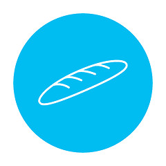 Image showing Baguette line icon.