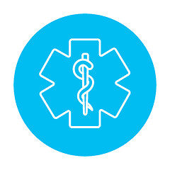 Image showing Medical symbol line icon.