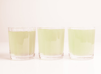 Image showing  Green apple juice vintage