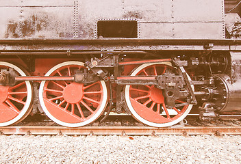 Image showing  Steam train vintage