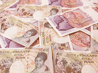 Image showing  Pound note vintage