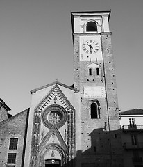 Image showing Black and white Duomo di Chivasso