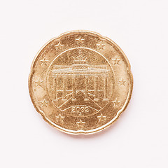 Image showing  German 20 cent coin vintage