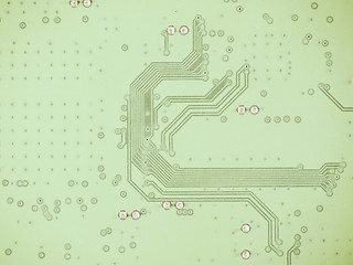 Image showing  Printed circuit background vintage