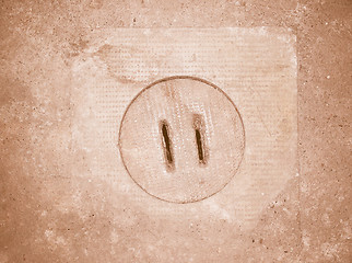 Image showing  Manhole vintage
