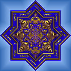 Image showing blue mandala