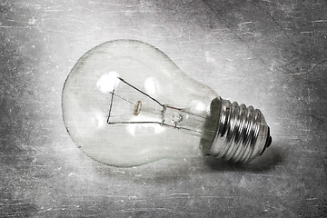 Image showing Old lightbulb isolated on a white background