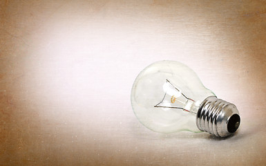 Image showing Old lightbulb isolated on a white background