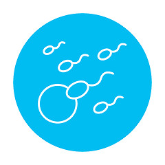 Image showing Fertilization line icon.