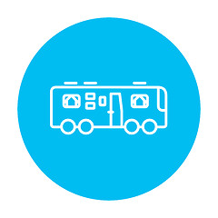 Image showing Motorhome line icon.