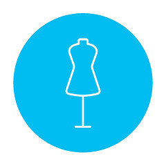 Image showing Mannequin line icon.