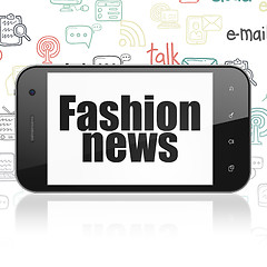 Image showing News concept: Smartphone with Fashion News on display