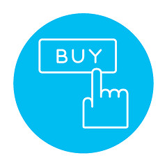 Image showing Buy button line icon.