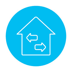 Image showing Property resale line icon.