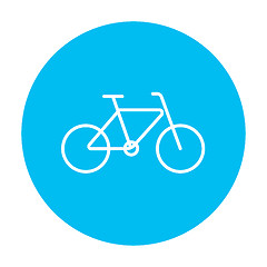 Image showing Bicycle line icon.