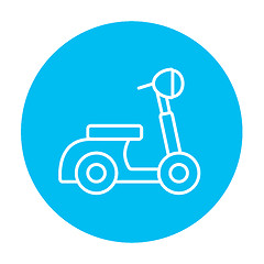 Image showing Scooter line icon.