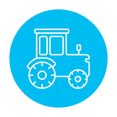 Image showing Tractor line icon.