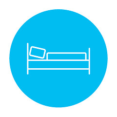 Image showing Bed line icon.