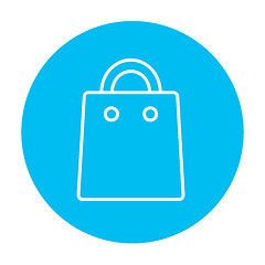 Image showing Shopping bag line icon.